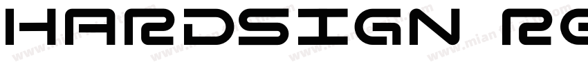 Hardsign Regular字体转换